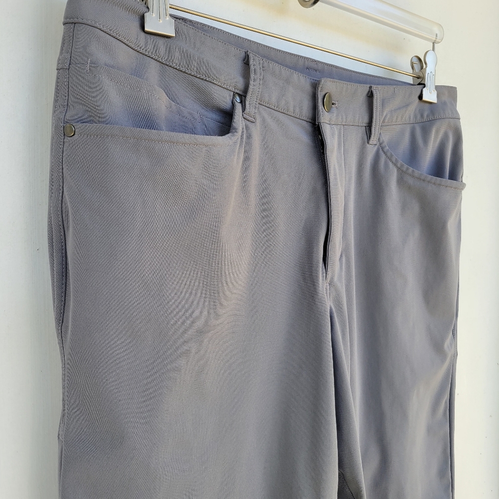 Lululemon ABC Pant Slim 30" Warpstreme Asphalt Grey Size 33 - Picture 4 of 16